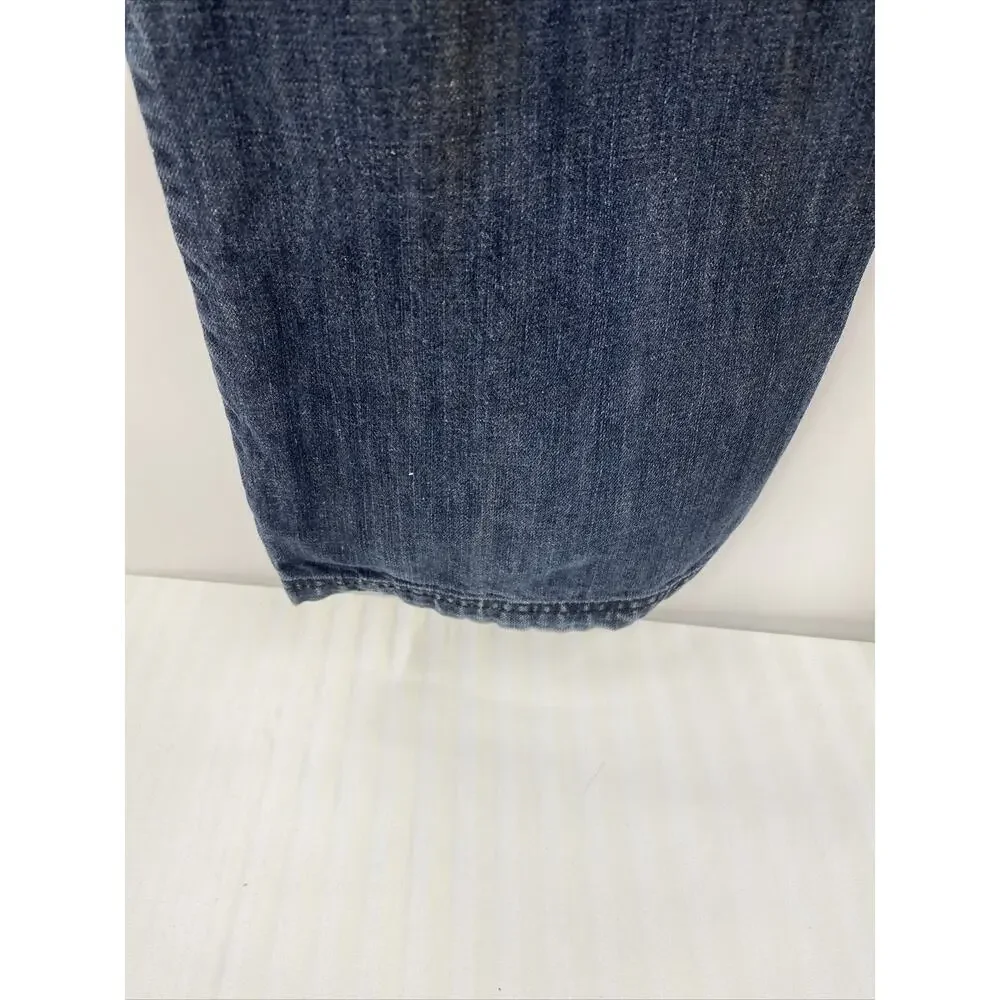 8732 Eight 732 Men's Sz Actual 34x32 Tag 36x34 Dark Wash Embroidered Denim Jeans